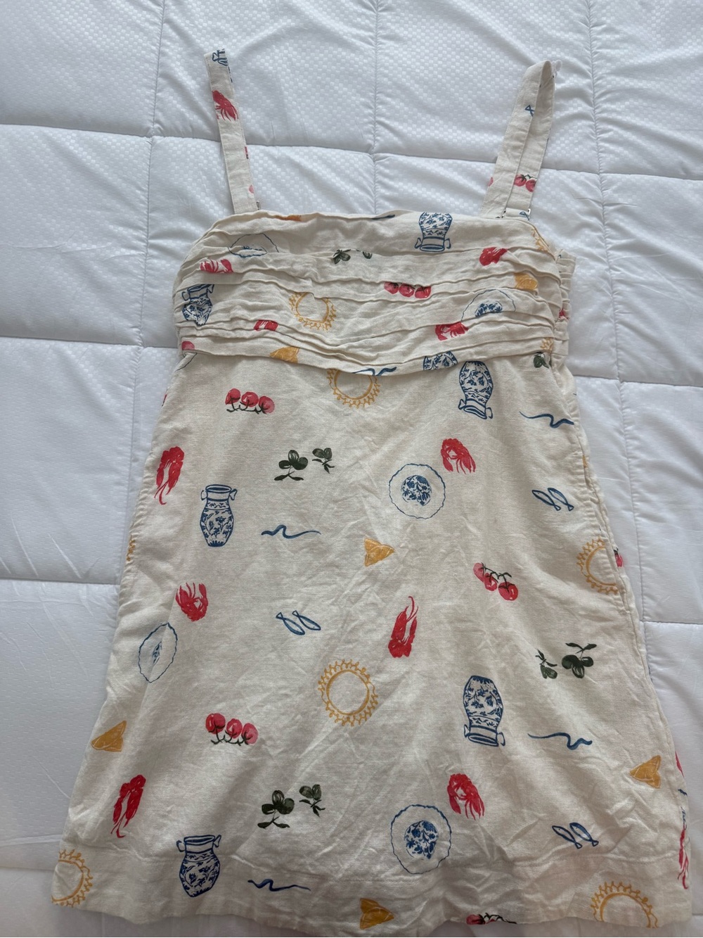 Abercrombie & Fitch Emerson Linen-Blend Printed Skort Dress - Picture 2 of 4